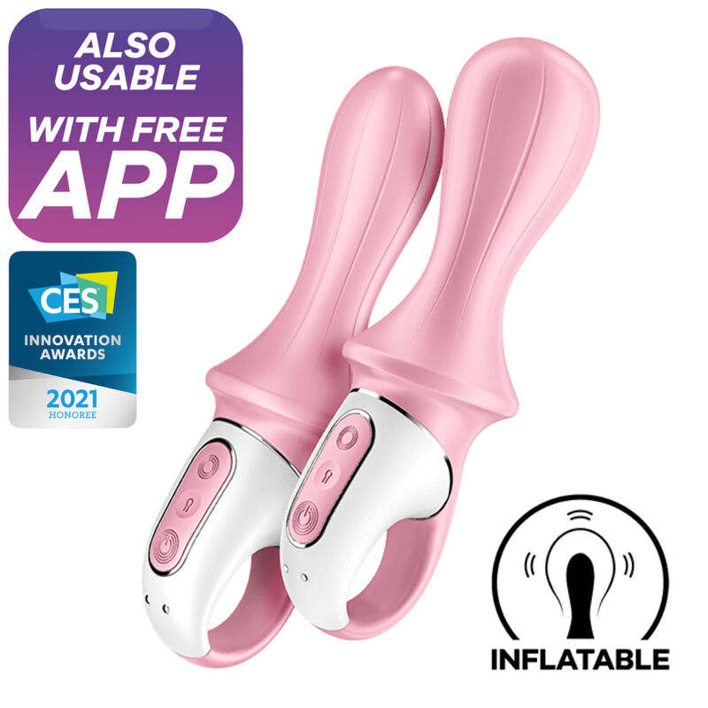 SATISFYER – AIR PUMP BOOTY 5+ VIBRADOR ANAL INFLVEL ROSA