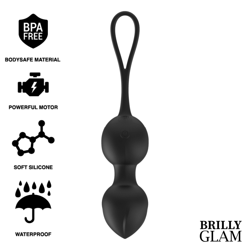 BRILLY GLAM – VIBRIERENDE KEGELPERLEN FERNBEDIENUNG