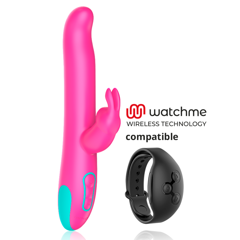 HAPPY LOKY – PLUTO COELHO VIBRADOR E ROTADOR RELÓGIO COM TECNOLOGIA SEM FIO COMPATÍVEL