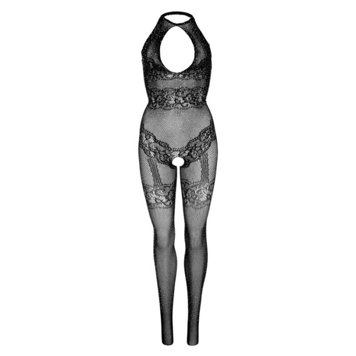 LEG AVENUE – SEAMLESS FISHNET BODYSTOCKING TAMANHO ÚNICO – PRETO