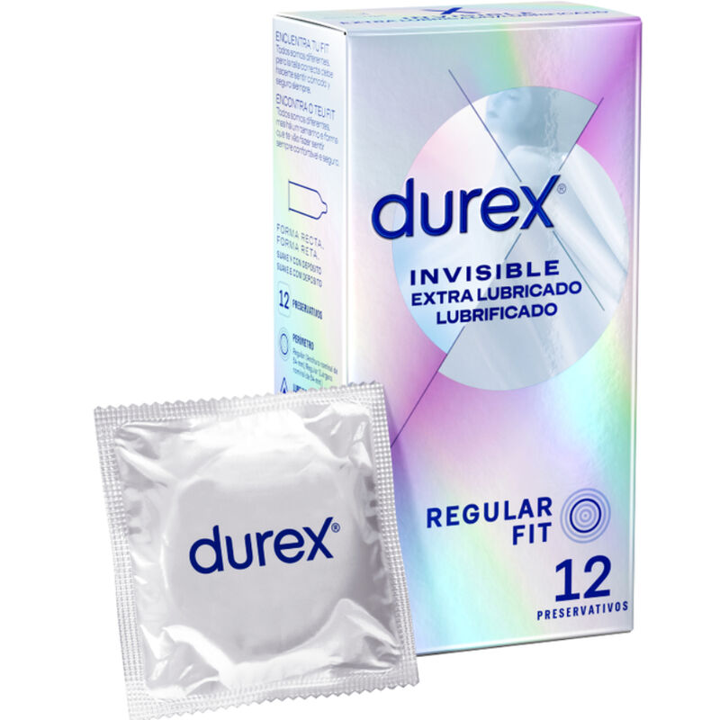 DUREX – INVISÍVEL EXTRA LUBRIFICADO 12 UNIDADES