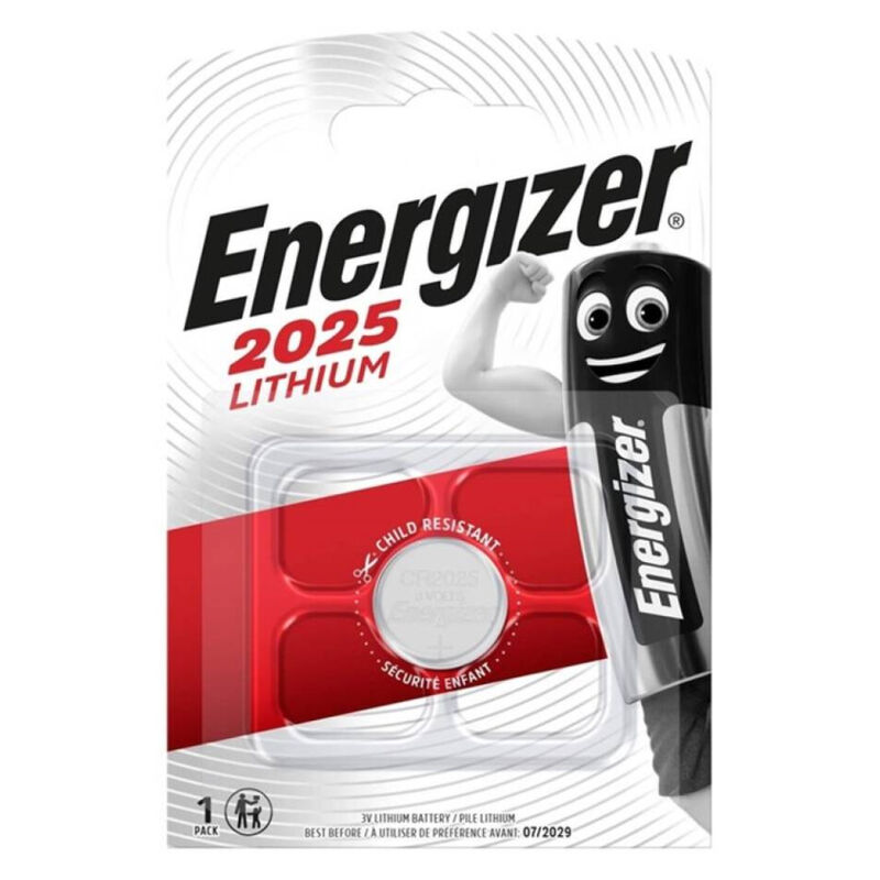 ENERGIZER – BATERIA BOTO DE LÍTIO CR2025 3V 1 UNIDADE