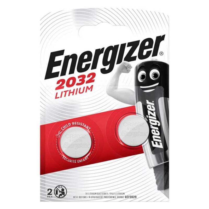 ENERGIZER – BATERIA BOTO DE LÍTIO CR2032 3V 2 UNIDADE