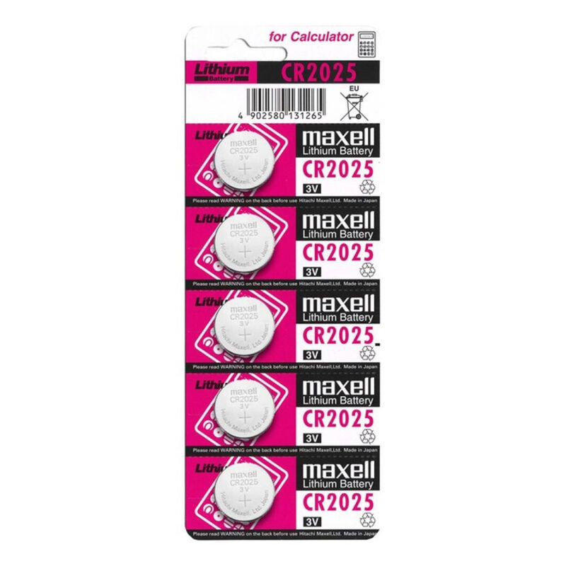 MAXELL – BATERIALITIO CR2025 3V 5UDS