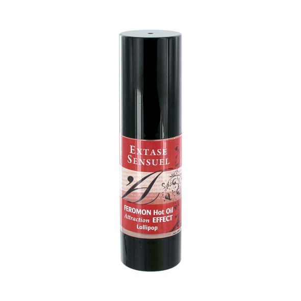 EXTASE SENSUAL – ÓLEO DE MASSAGEM EFEITO DE AQUECIMENTO COM FEROMONAS DE PIRULITO 30 ML