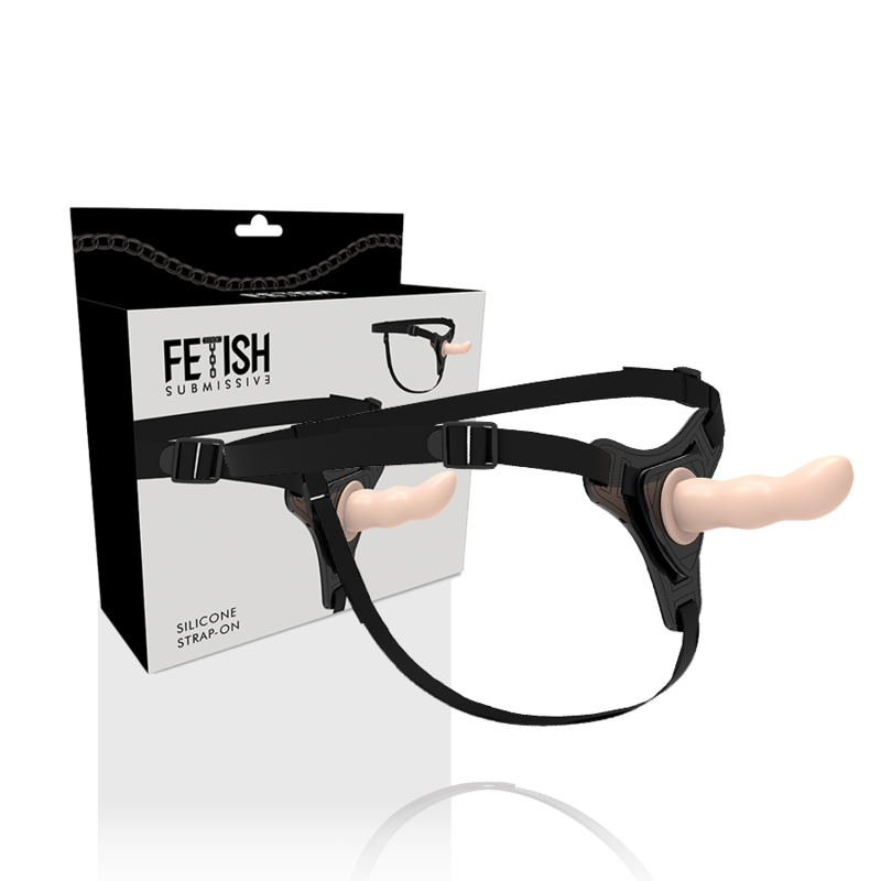 FETISH SUBMISSIVE HARNESS – FLESH SILICONE G-SPOT 12,5 CM