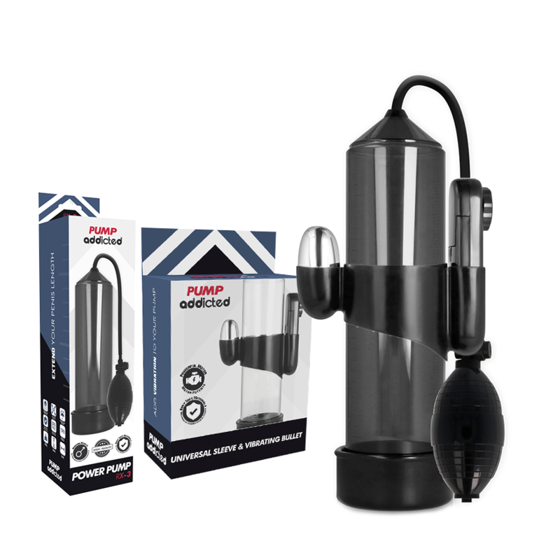PUMP ADDICTED – VIBRADOR PRETO RX3