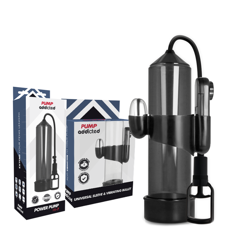 PUMP ADDICTED – VIBRADOR PRETO RX7