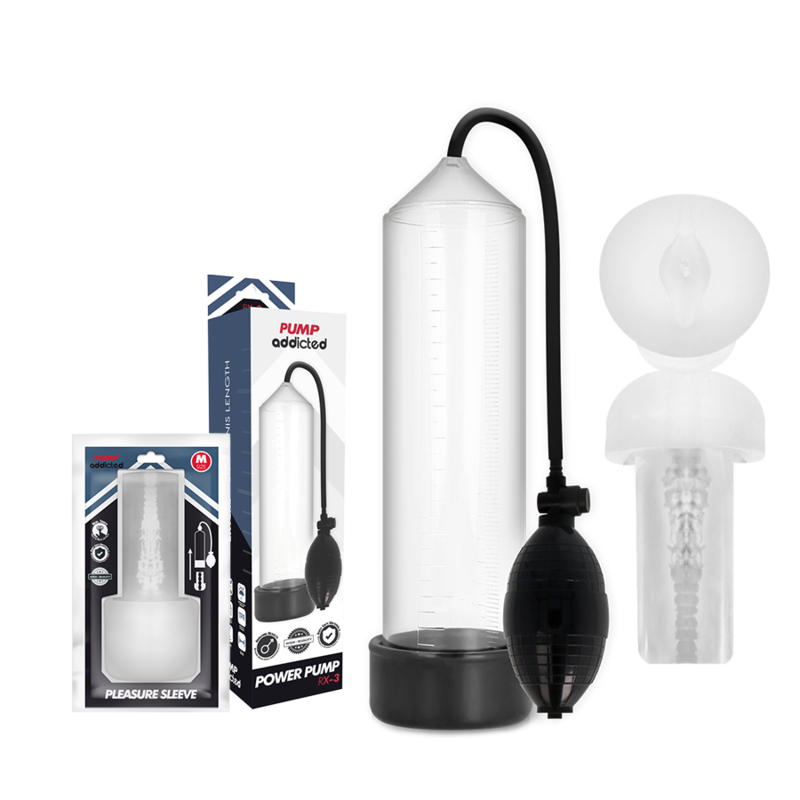 PUMP ADDICTED – RX3 TRANSPARENTE COM MANGA DE PRAZER