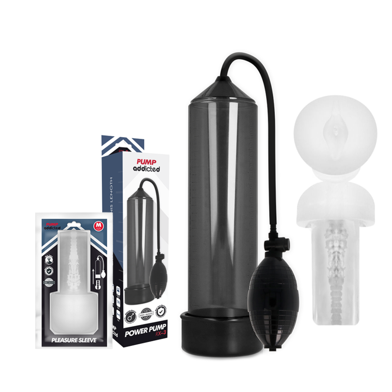 PUMP ADDICTED – RX3 PRETO COM MANGA DE PRAZER