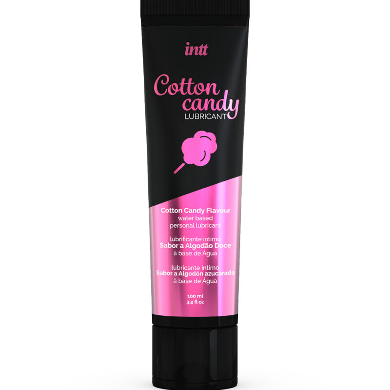 INTT LUBRICANTS – LUBRIFICANTE ÍNTIMO À BASE DE ÁGUA DELICIOSO SABOR DE ALGODÃO DOCE