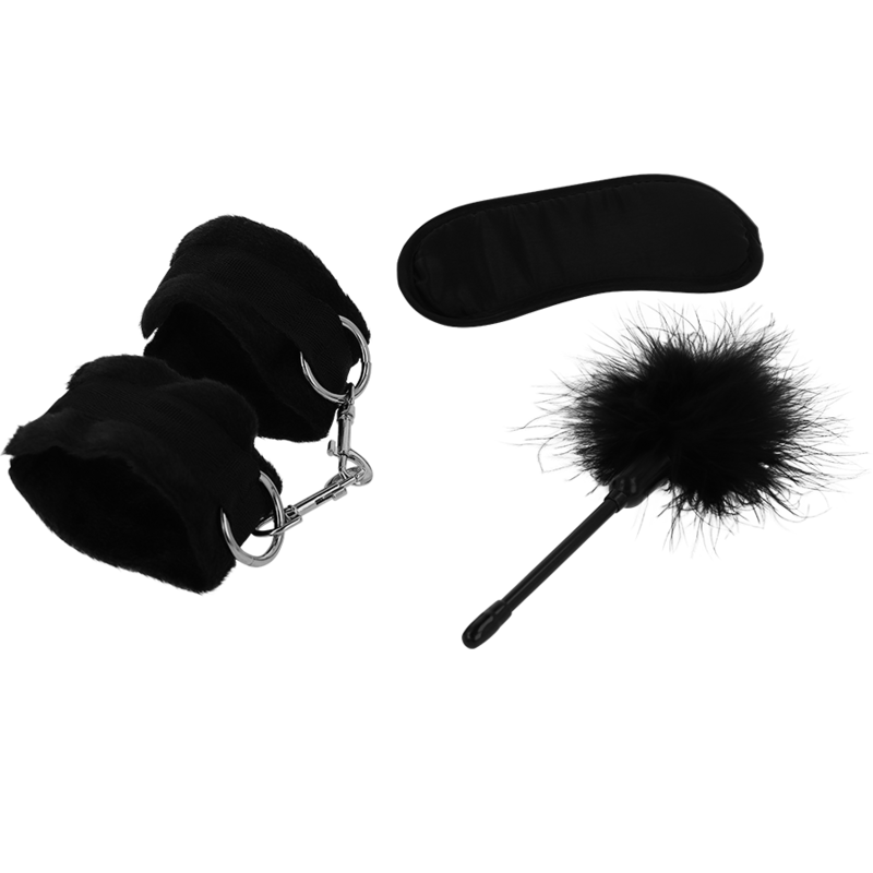 INTENSE – FETISH PLAYSET ERÓTICO 2 COM ALGEMAS, MSCARA CEGA E CÓCEGAS
