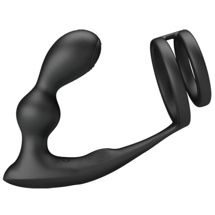 PRETTY LOVE – ANEL PARA PÊNIS MARSHALL COM PLUG ANAL VIBRATÓRIO COM CONTROLE REMOTO