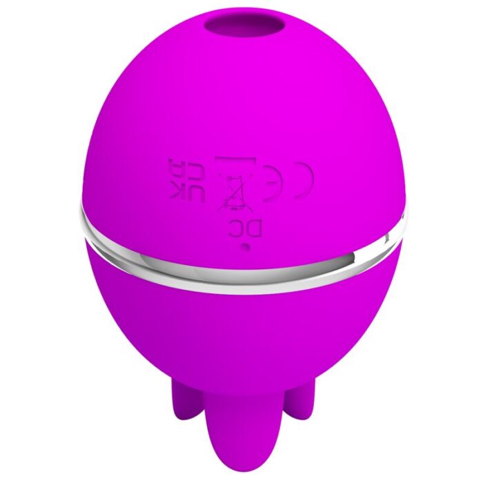 PRETTY LOVE – VIBRADOR DE SILICONE REDONDO ROXO BOLA GEMINI