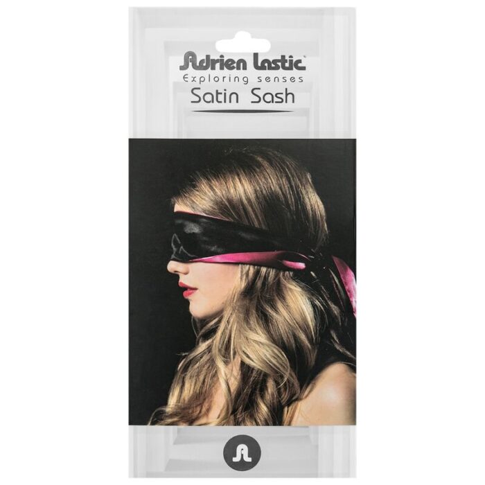 ADRIEN LASTIC – BANDAGEM REVERSÍVEL ROSA/PRETA CETIM