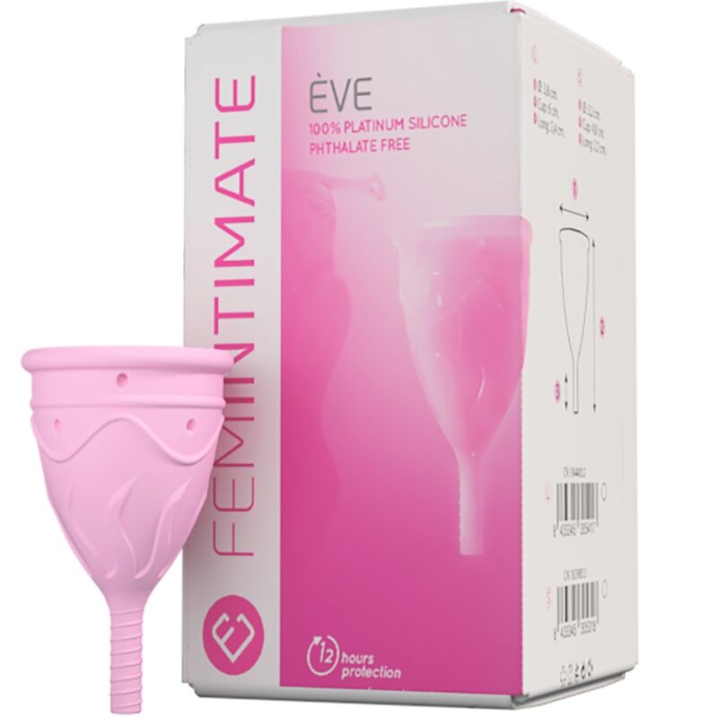 FEMINTIMATE – COPO MENSTRUAL DE SILICONE EVE – TAMANHO S