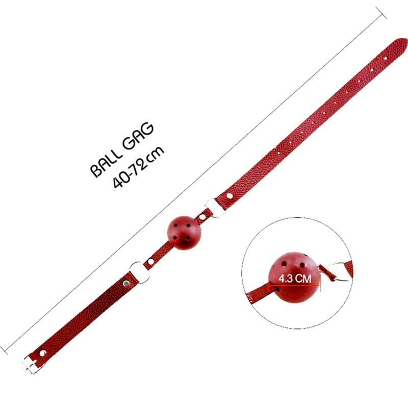 ALIVE – DISCRETION GAG RESPIRÁVEL VERMELHO