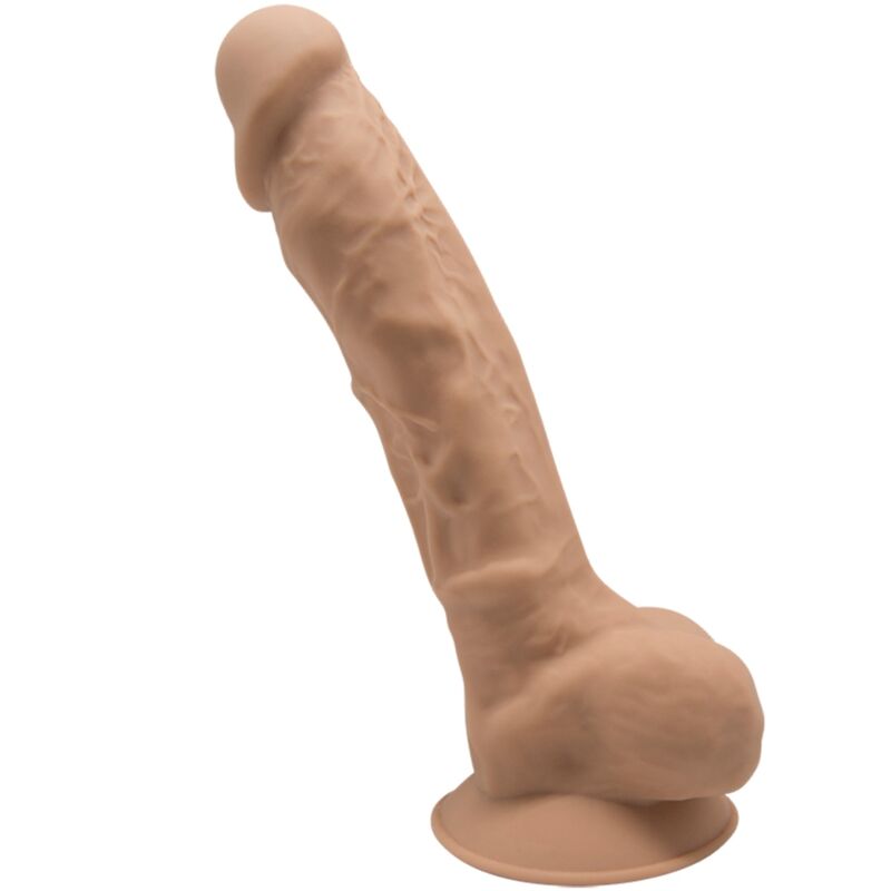 SILEXD – MODELO 1 PÊNIS REALÍSTICO PREMIUM SILEXPAN SILICONE CARAMELO 17.5 CM
