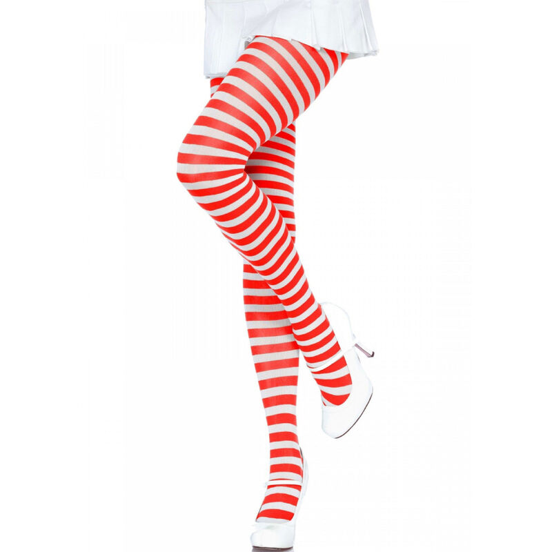 LEG AVENUE – CALAS LISTRADAS BRANCA/VERMELHA