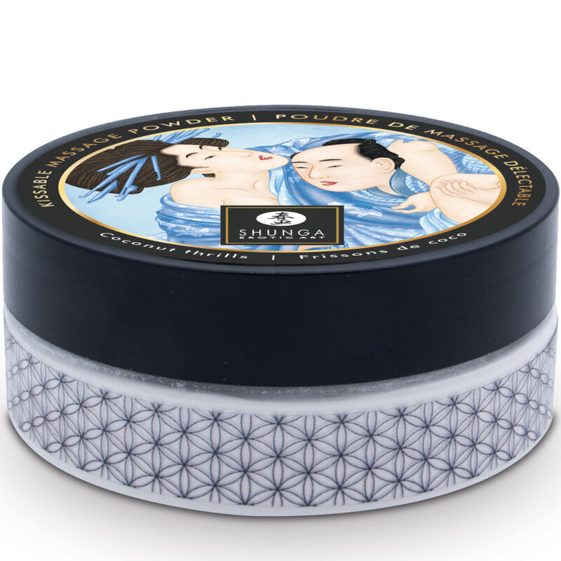 SHUNGA – KIT DE MASSAGEM EM PÓ DE COCO COMESTÍVEL