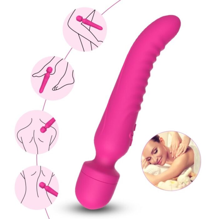 ARMONY – MASSAGER MISSÃO E VIBRADOR EFEITO DE CALOR FÚCSIA