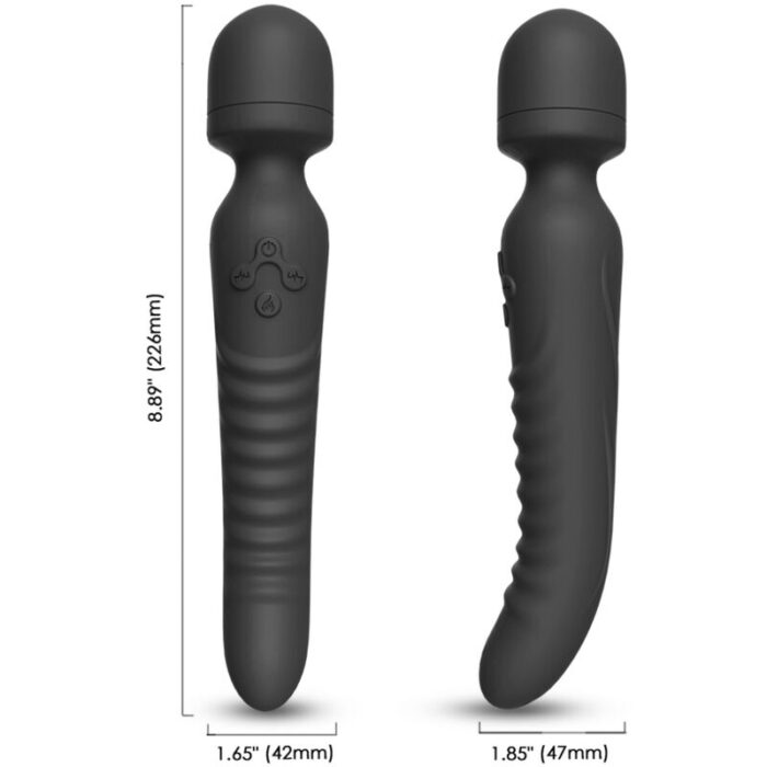 ARMONY – MASSAGER MISSION E VIBRADOR EFEITO DE CALOR PRETO