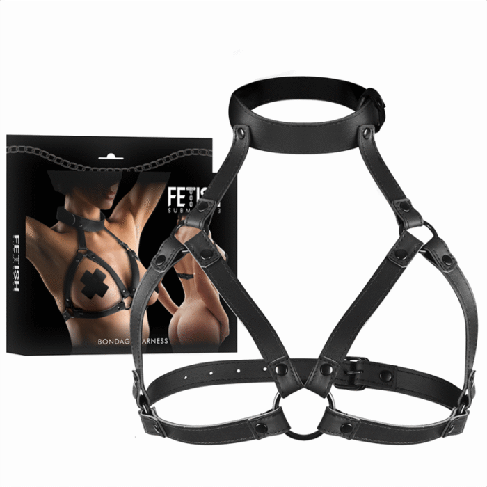 FETISH SUBMISSIVE BONDAGE – ARNÊS DE PEITO AJUSTÁVEL