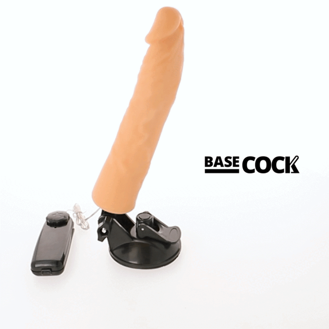 BASECOCK – VIBRADOR REALÍSTICO CONTROLE REMOTO NATURAL 21 CM -O- 4 CM