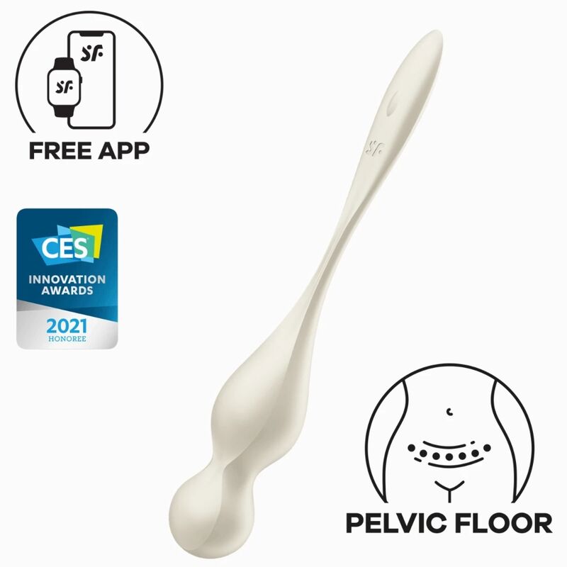 SATISFYER – BOLAS VIBRATÓRIAS DE KEGEL LOVE BIRDS BRANCO