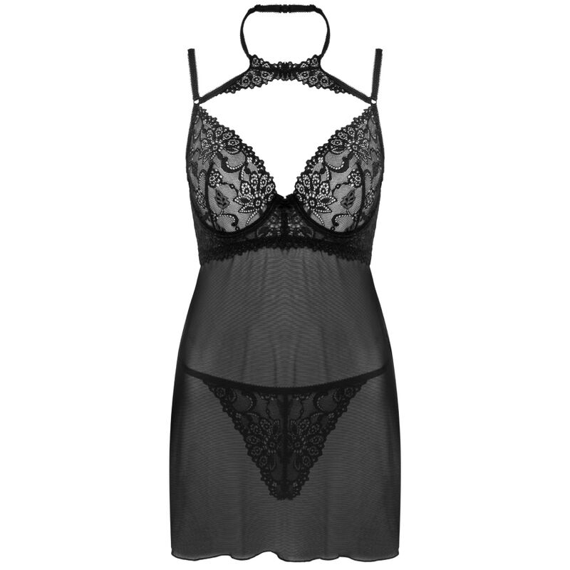 LIVCO CORSETTI FASHION - CONJUNTO BINELLA BABYDOLL + TANGA PRETO - Image 8