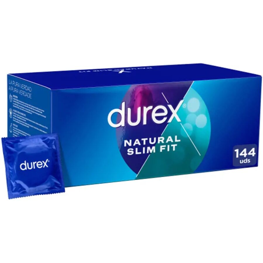 DUREX – NATURAL SLIM FIT BÁSICO 144 UNIDADES