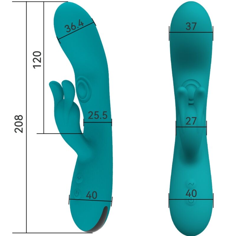 ARMONY – DANCING BUNNY VIBRADOR COELHO 10 VELOCIDADES VERDE