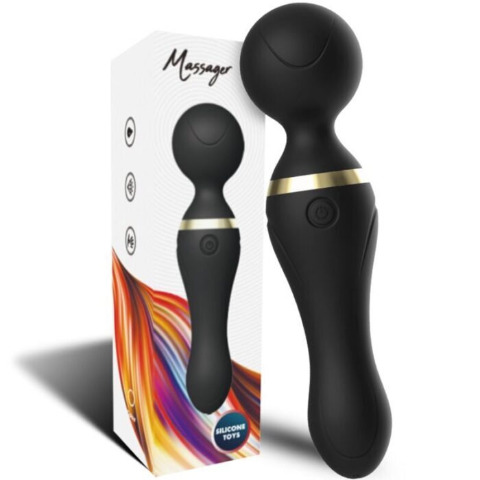 ARMONY – FREEZA MASSAGER E VIBRADOR CABEÇA SUPER FLEXÍVEL PRETA