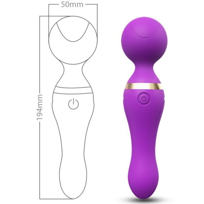 ARMONY – MASSAGER E VIBRADOR FREEZA CABEÇA SUPER FLEXÍVEL ROXO