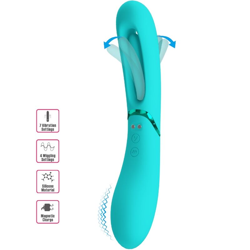 ROMANCE – VIBRADOR LEXIE G-SPOT 7 VIBRAÇÕES AZUL