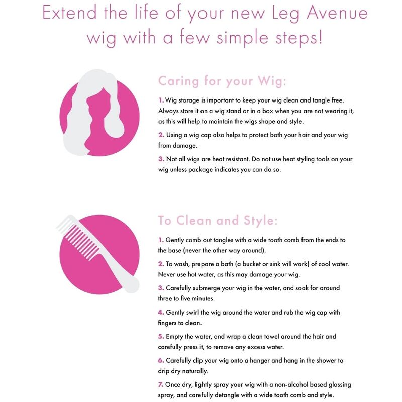 LEG AVENUE – PERUCA LONG STRAIGHT BANG ROSA