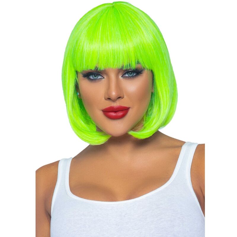 LEG AVENUE – PERUCA BOB FLUORESCENTE VERDE NEON