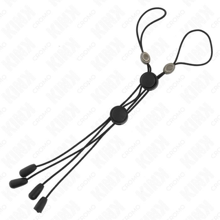 KINK – GRAMPOS DE MAMILOS DETALHES PRETOS COM ELÁSTICO PRETO