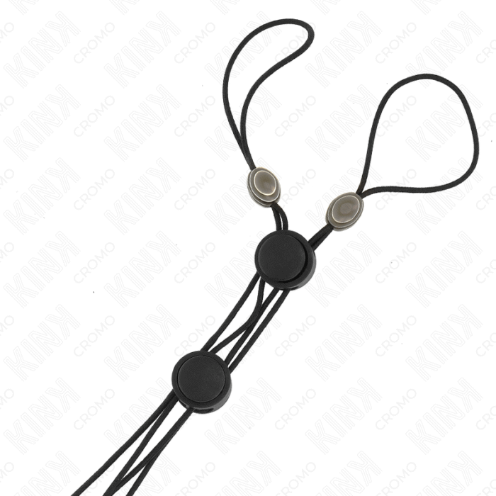 KINK – GRAMPOS DE MAMILOS DETALHES PRETOS COM ELÁSTICO PRETO