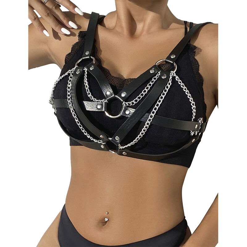 SUBBLIME – 953713 PUNK BONDAGE CINTO FIVELA DE METAL PRETO TAMANHO ÚNICO