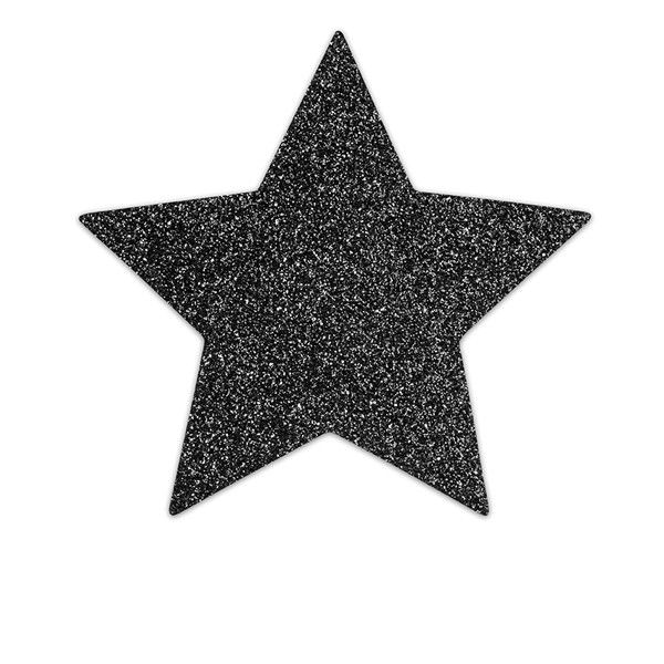 BIJOUX – INDISCRETS BLACK STAR FLASH NIPPLE CAPS