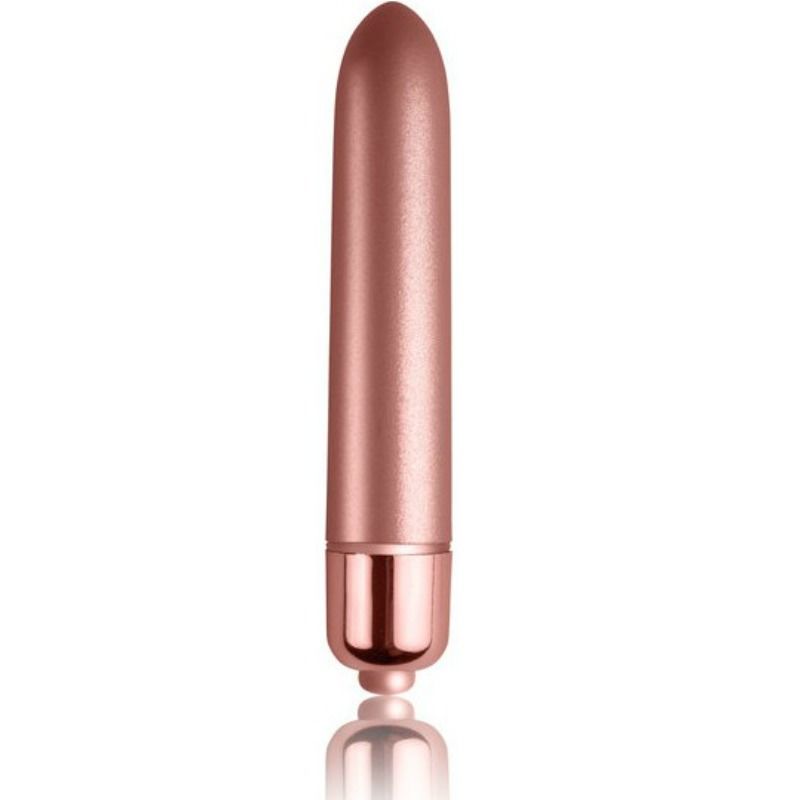 ROCKS-OFF – TOQUE DE BALA VIBRANTE DE VELUDO ROSE BLOOM 10 VELOCIDADES
