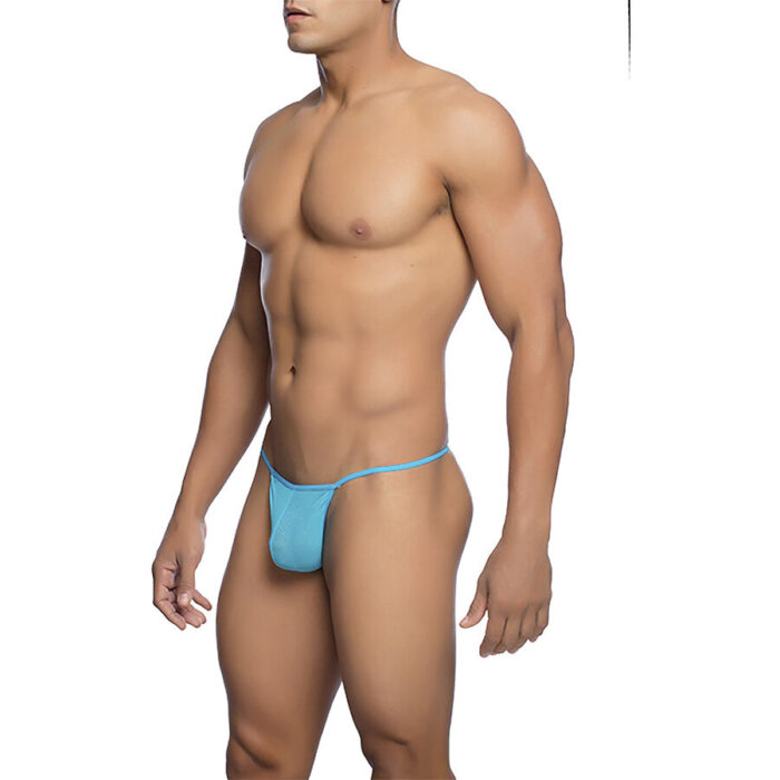 MOB – TANGA TRANSPARENTE EM FORMATO T AQUA TAMANHO L/XL
