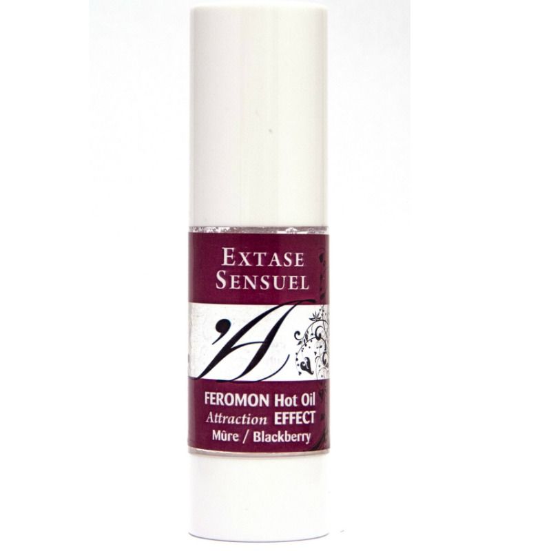 EXTASE SENSUAL – ÓLEO DE MASSAGEM EFEITO DE AQUECIMENTO COM FEROMÔNIOS DE BLACKBERRY 30 ML
