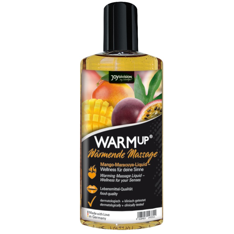 JOYDIVISION AQUAGLIDE – ÓLEO DE MASSAGEM DE MANGA E MARACUIA WARMUP 150 ML