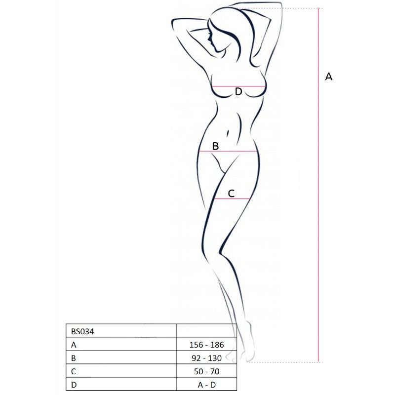 PASSION – MULHER BS034 BODYSTOCK VERMELHO TAMANHO ÚNICO