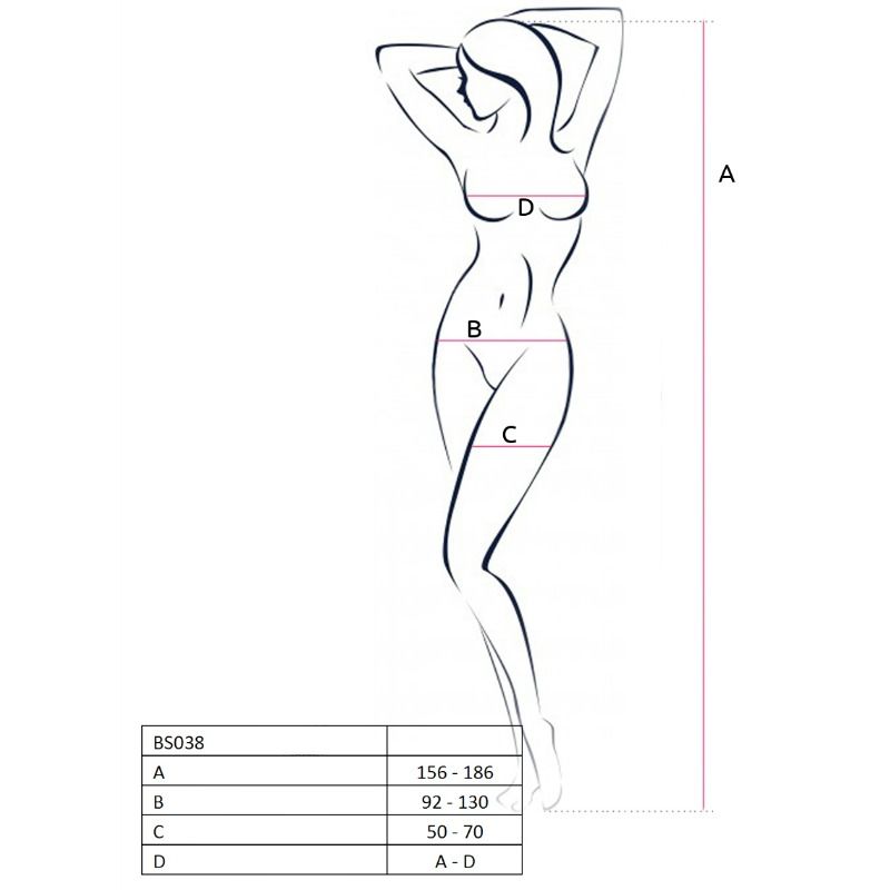 PASSION – MULHER BS038 BODYSTOCK VERMELHO TAMANHO ÚNICO