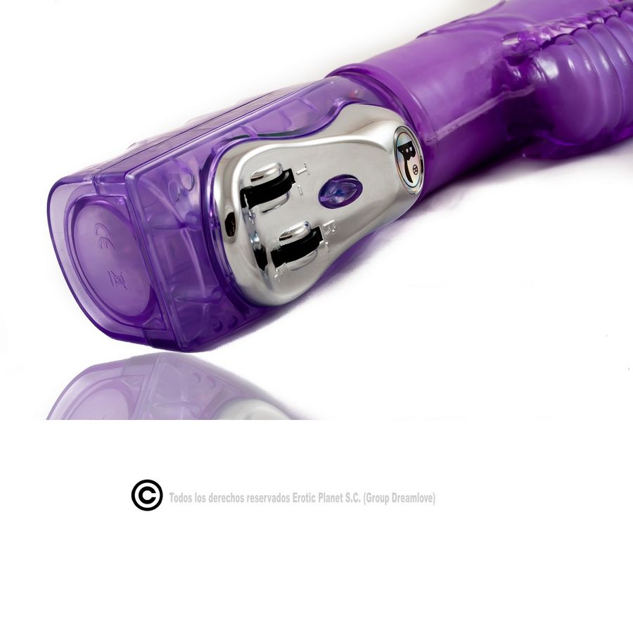 BAILE – ROTADOR PARA CIMA E PARA BAIXO COELHO LILAC COM SUPERESTIMULADOR