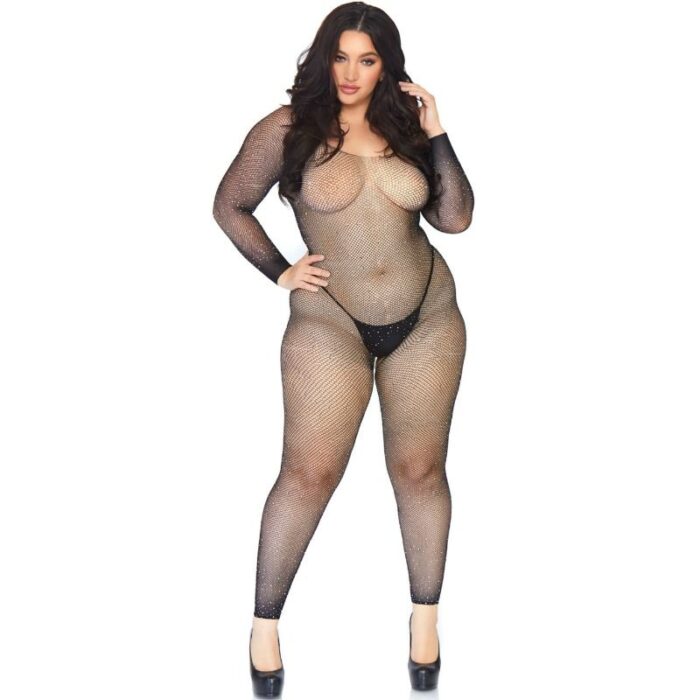 LEG AVENUE – MEIA CORPORAL CRISTALIZADA 1X-2X