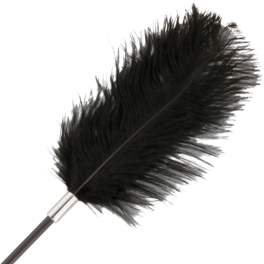 DARKNESS – CHICOTE DE PENA DE AMOR PRETO 56 CM